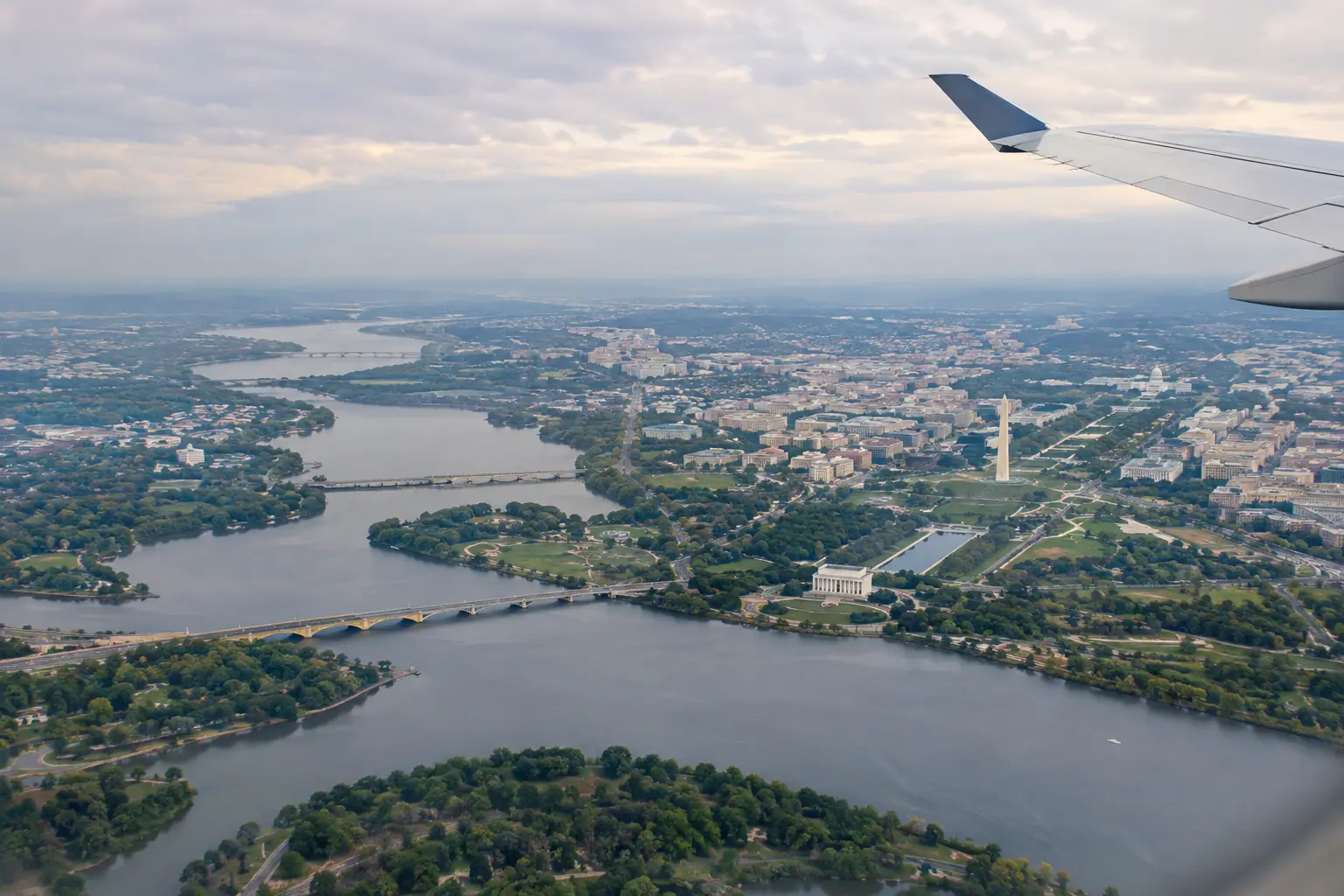 Washington, DC from the air
